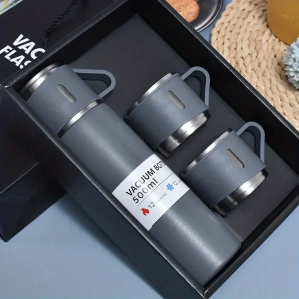 1pc Stainless Steel Vacuum Insulated Travel Mug 500ml